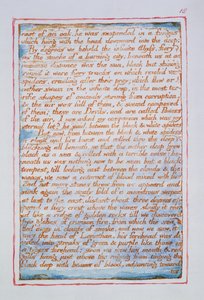Wortel van een eik, hij werd opgehangen in een schimmel..., tekst uit The Marriage of Heaven and Hell, ca. 1790-3 door William Blake